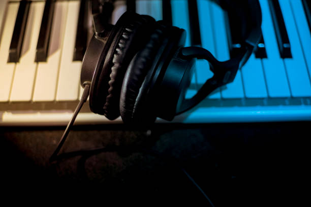 istock Headphones on piano 1394410927
