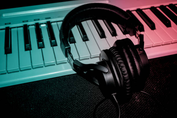 istock Headphones on piano 1394411027