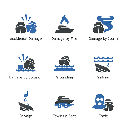 Boat Insurance Coverage Boat Insurance Coverage Types Stock Illustration - Download Image Now ...