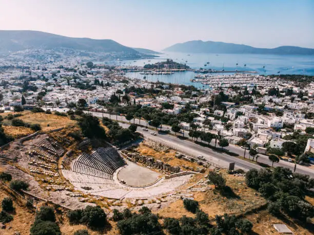 Photo of Aerial View of the Castle From the Ancient Theater of Bodrum