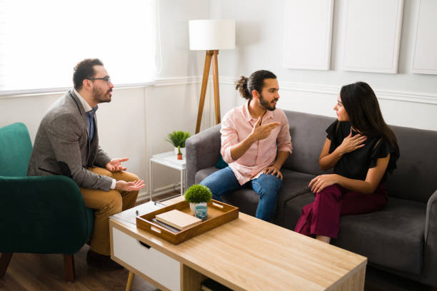 istock Latin man blaming his wife for their problems 1394416217