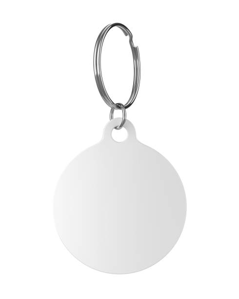 blank cat dog id tag nom pendentif collier collier maquette. - collier photos et images de collection