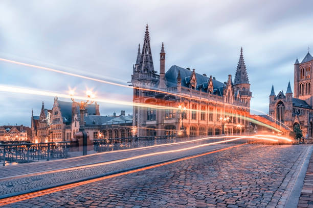 ゲント市の建築 - ghent ストックフォトと画像