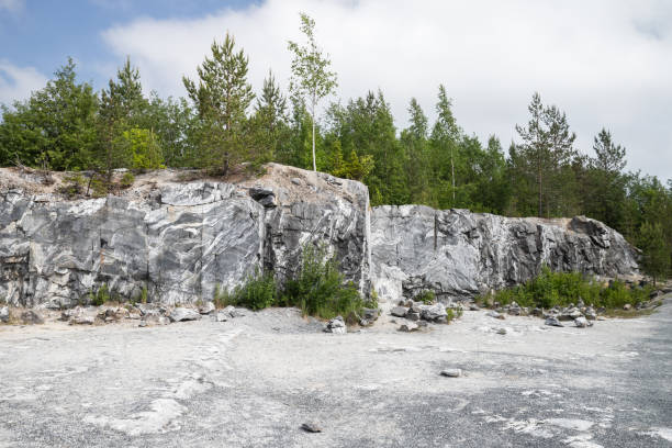 istock Former marble quarry view on a daytime. Ruskeala 1394433764