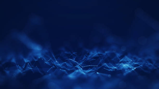istock Abstract concepts of cybersecurity technology and digital data protection. Protect internet network connection with polygons, dots and lines with dark blue background, center focus, side blur. 1394437330