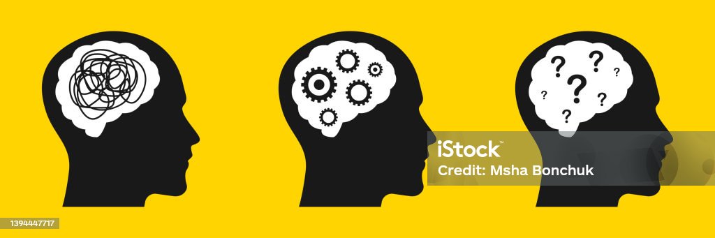 Comparing Thinking Different Thinking Mental Activity Contrast In Thinking Vector ...