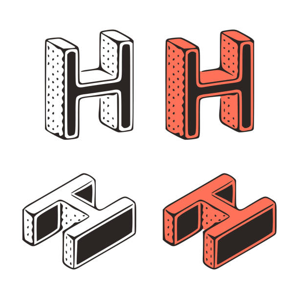 H Font Vector 450+ Letter H Fonts Clip Art Stock Illustrations, Royalty-Free Vector ...