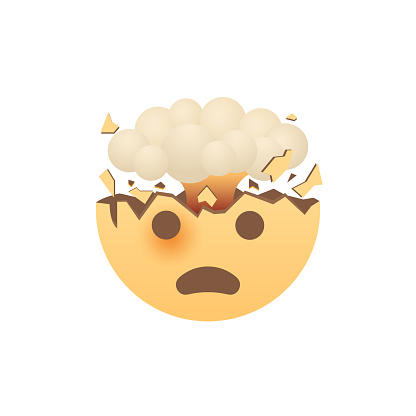 Smiley Face With Exploding Head Stock Illustration - Download Image Now ...
