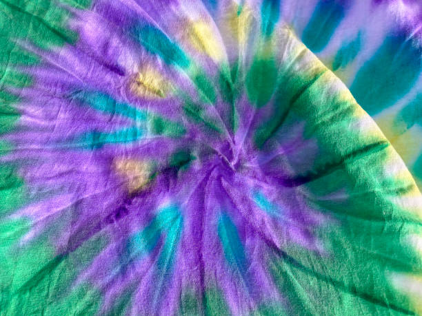 istock Tie dye. Artistic dyeing of fabric. 1394455632