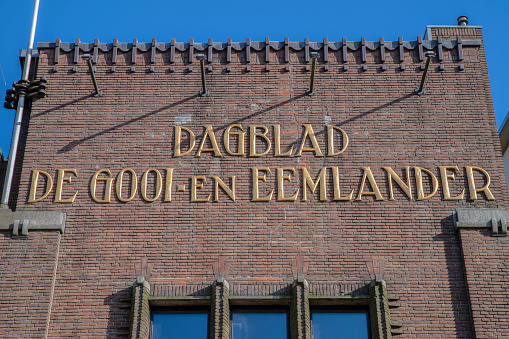 Former Dagblad De Gooi- En Eemlander Building At Hilversum The Netherlands 23-2-2022
