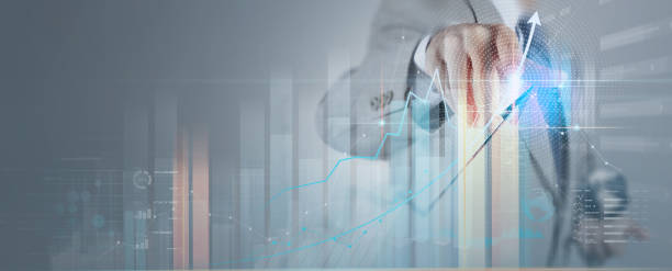 istock Businessman working with modern computer virtual dashboard analyzing innovation finance sales data and economic growth graph chart and block chain technology. 1394459388