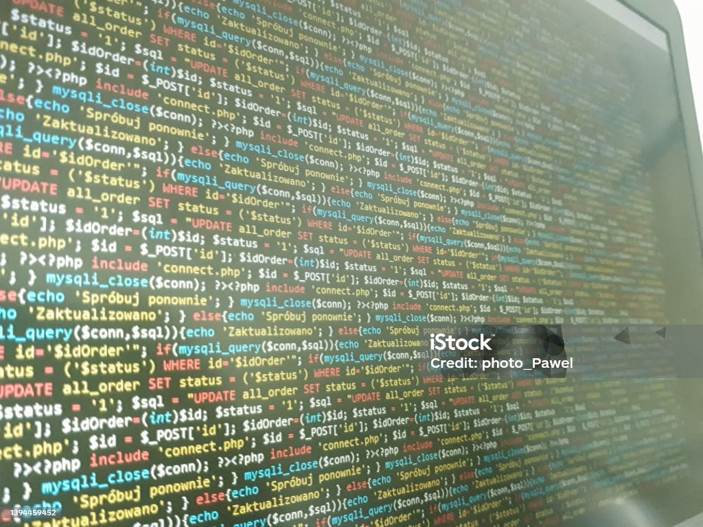 Coding Programming Source Code Screen Abstract Technology Background ...