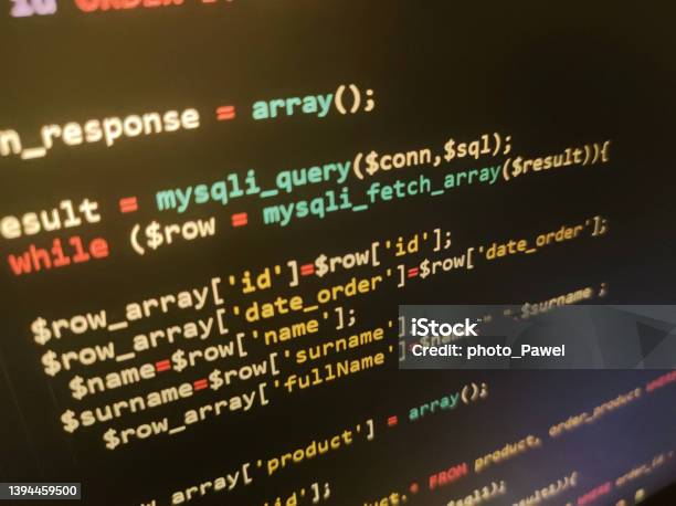 Abstract Screen Code Background Technology Development Concept Texture ...