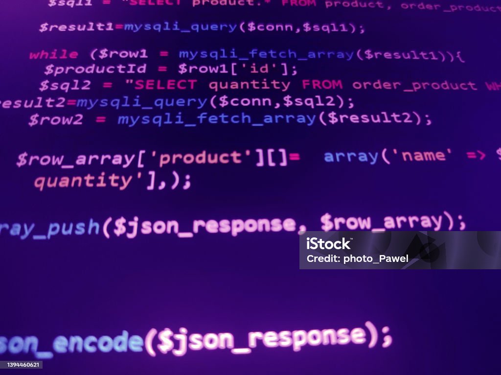 Abstract Screen Code Background Technology Development Concept Texture ...