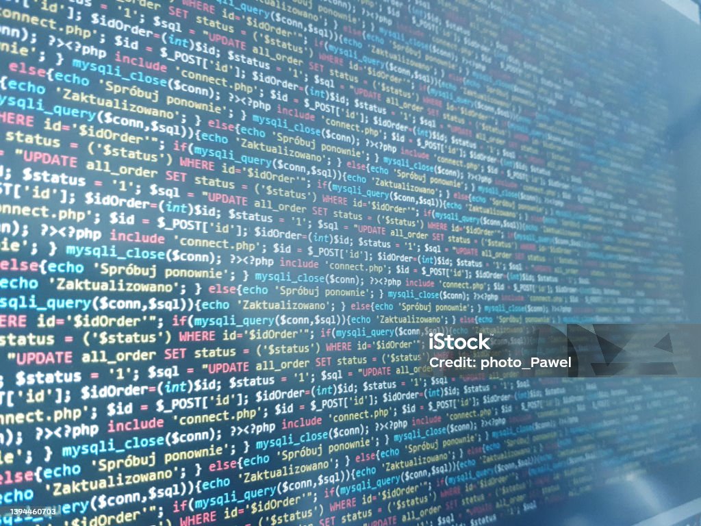 Coding Programming Source Code Screen Abstract Technology Background ...