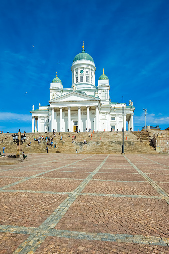 Senate Square and Helsinki Cathedral in downtown Helsinki, Finland