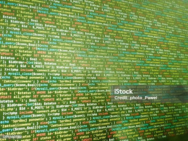Abstract Screen Code Background Technology Development Concept Texture ...