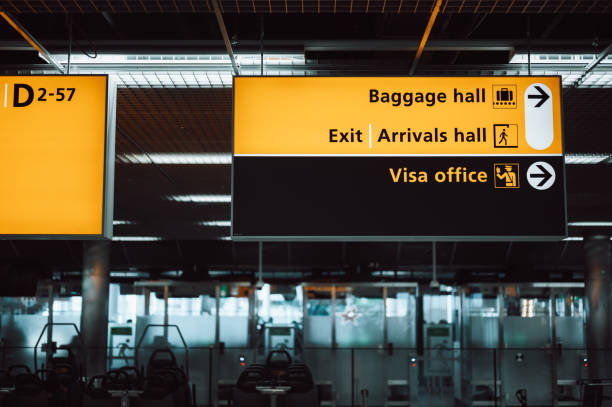 istock Airport information sign 1394460967