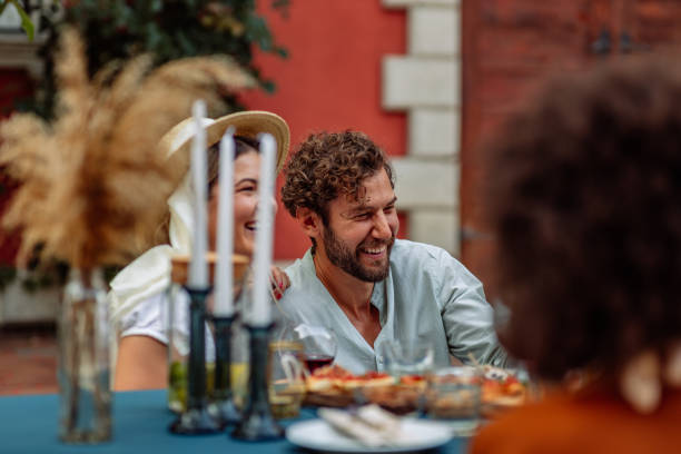 istock Wine, food and great friends 1394463732