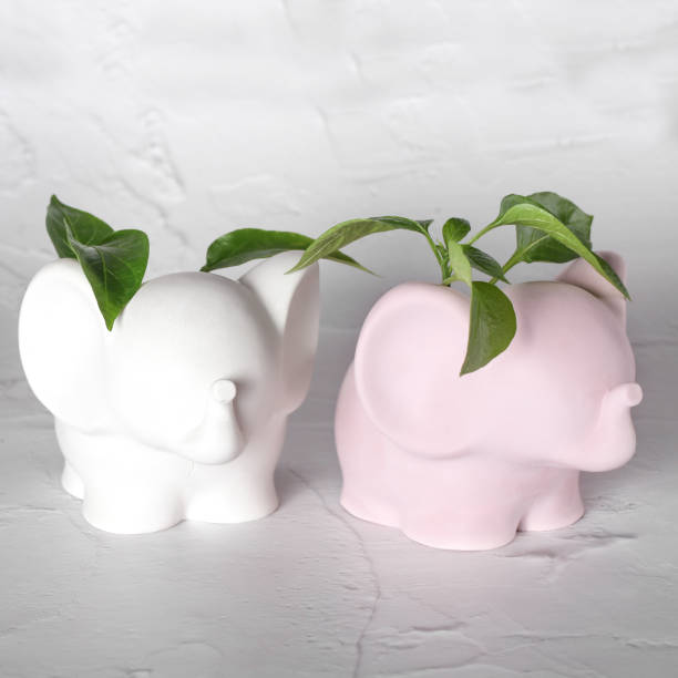 istock planters for plants in the shape of an elephant. 1394465627