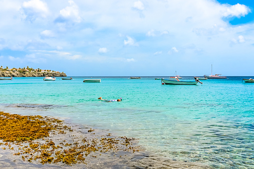 Scenic idyllic island of curaçao