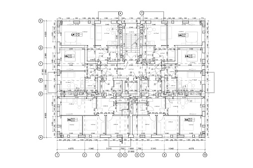 Floor Layout Example Detailed Architectural Floor Layout Stock Illustration - Download Image ...