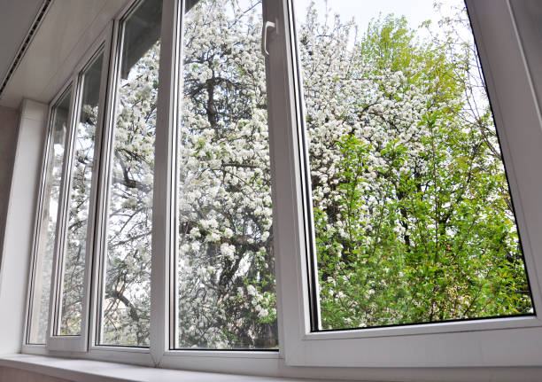 istock Metal-plastic windows in the loggia 1394468727