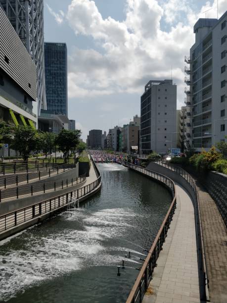 istock Walks on the banks Tokyo 1394470294