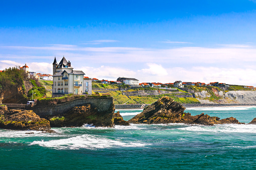 The Belza Villa on the coast of Biarritz city