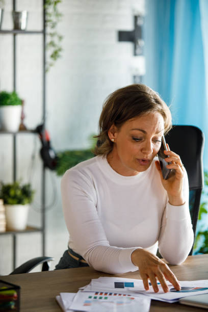 istock Businesswoman on a conference call explaining project data to a business partner 1394483970