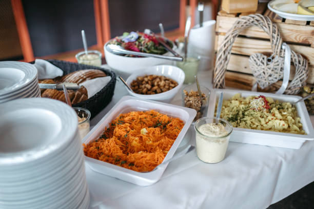 istock Delicious salad at a salad buffet at a wedding reception 1394487114