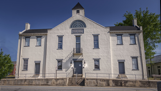The historic Gates County Courthouse in Gatesville, NC