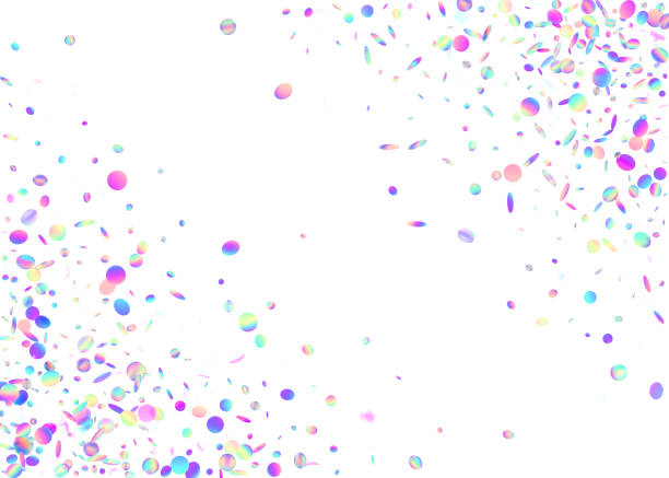 istock Transparent Confetti. Blue Disco Texture. Birthday Effect. Rainbow Tinsel. Festive Art. Party Realistic Gradient. Bright Foil. Retro Flyer. Pink Transparent Confetti 1394493985