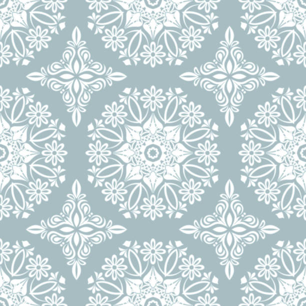 nahtloser vektorhintergrund. vintage ornamentale vorlage mit muster. ornamentales rundes spitzenmuster - pattern circle backgrounds retro revival stock-grafiken, -clipart, -cartoons und -symbole