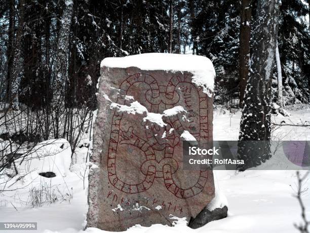 Runestone Stock Photo - Download Image Now - Frost, Runes, Color Image