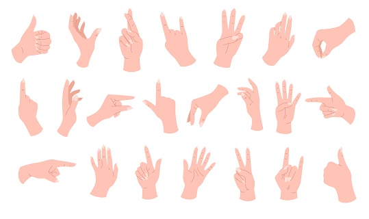 Main Croiser Poses De Mains Vecteurs libres de droits et plus d'images vectorielles ...