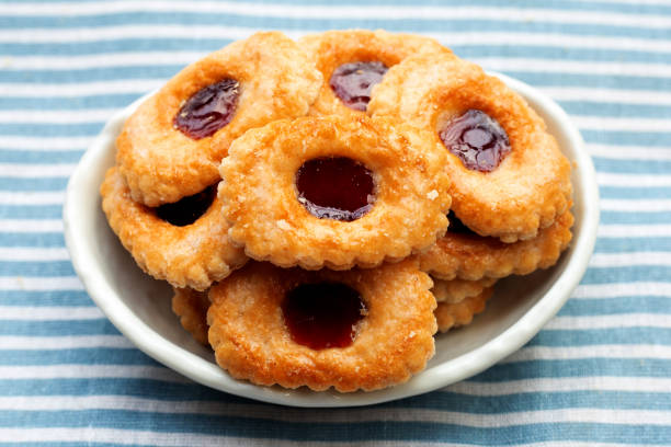istock Puff pastry cookies filled with jam 1394514113