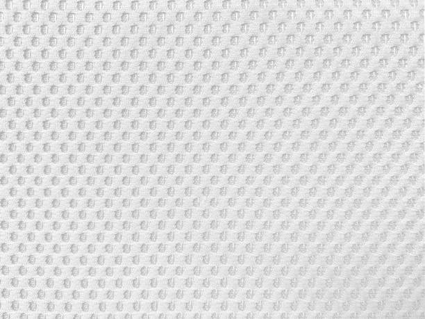 istock Felt white soft rough textile material background texture close up,poker table,tennis ball,table cloth. Empty white fabric background.