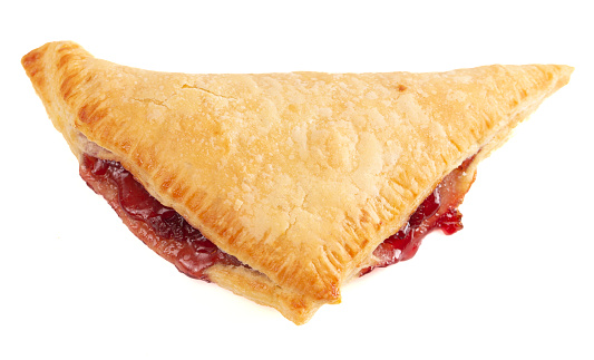 A Cherry Turnover Made with Pie Filling and Puff Pastry