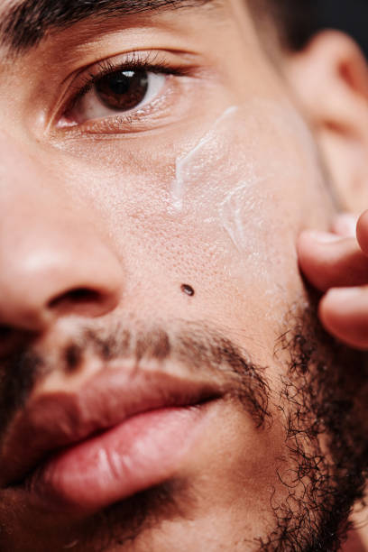 istock Man caring about his face skin 1394532736
