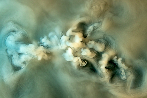 Dry Ice Fog, Smoke, From Above. Abstract background