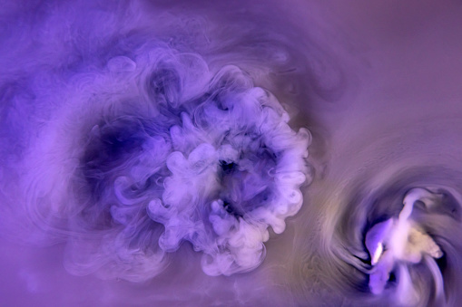 Dry Ice Fog, Smoke, From Above. Abstract background