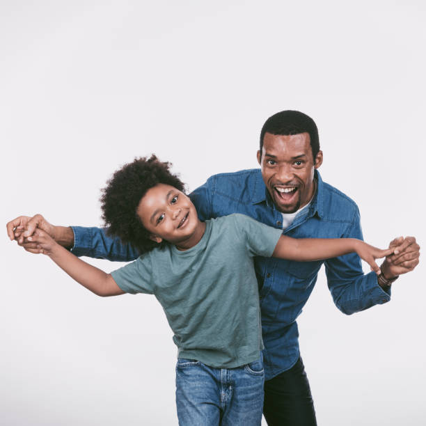 Black people, African american, portrait, white, isolated.