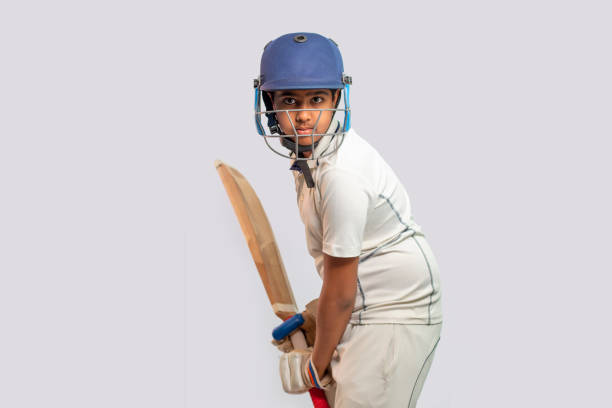 istock Portrait of boy getting ready to strike During a Cricket Game 1394554865
