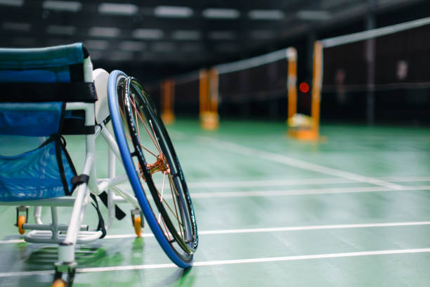 istock Handicapped badminton sport concept 1394555287
