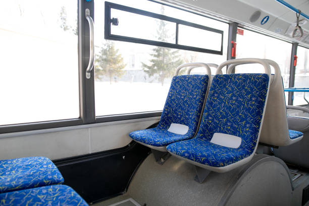 interior of new modern bus