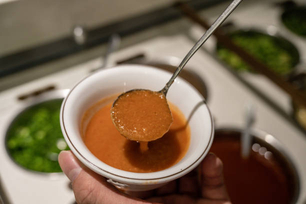 istock Customize Hotpot Sauce at the Stand in Restaurant 1394561561