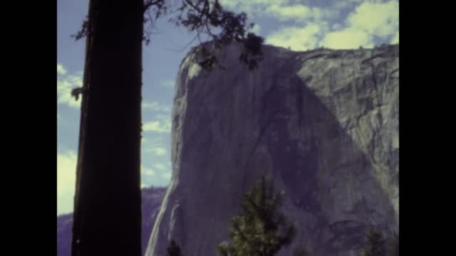 California 1978, Yosemite park view in 70's 2
