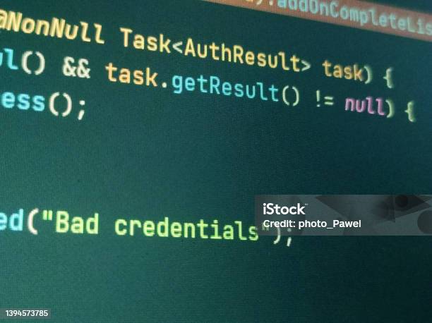 Abstract Screen Code Background Technology Development Concept Texture ...