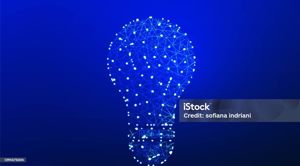 light bulb, energy saving, lamp glasses. mind and thinking solution. abstract low poly wireframe mesh design. from connecting dot and line. vector illustration on blue background Backgrounds stock illustration light bulb, energy saving, lamp glasses. mind and thinking solution. abstract low poly wireframe mesh design. from connecting dot and line. vector illustration on blue background Backgrounds stock illustration